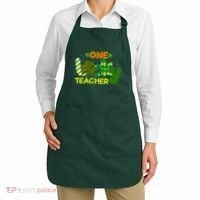 Funny Cute St Patrick's Day One Lucky Teacher Apron thumb 2