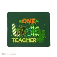 Funny Cute St Patrick's Day One Lucky Teacher Mousepad thumb 0