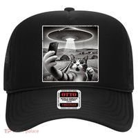 Funny Cat Selfie With Alien UFO Cat Hat thumb 0