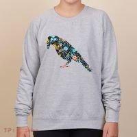 Floral Crow Silhouette Graphic Raven Women's Sweatshirt thumb 0