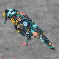 Floral Crow Silhouette Graphic Raven Toddler Hoodie thumb 2