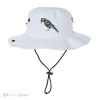 Floral Crow Silhouette Graphic Raven Bucket Hat thumb 0