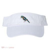 Floral Crow Silhouette Graphic Raven Visor thumb 0