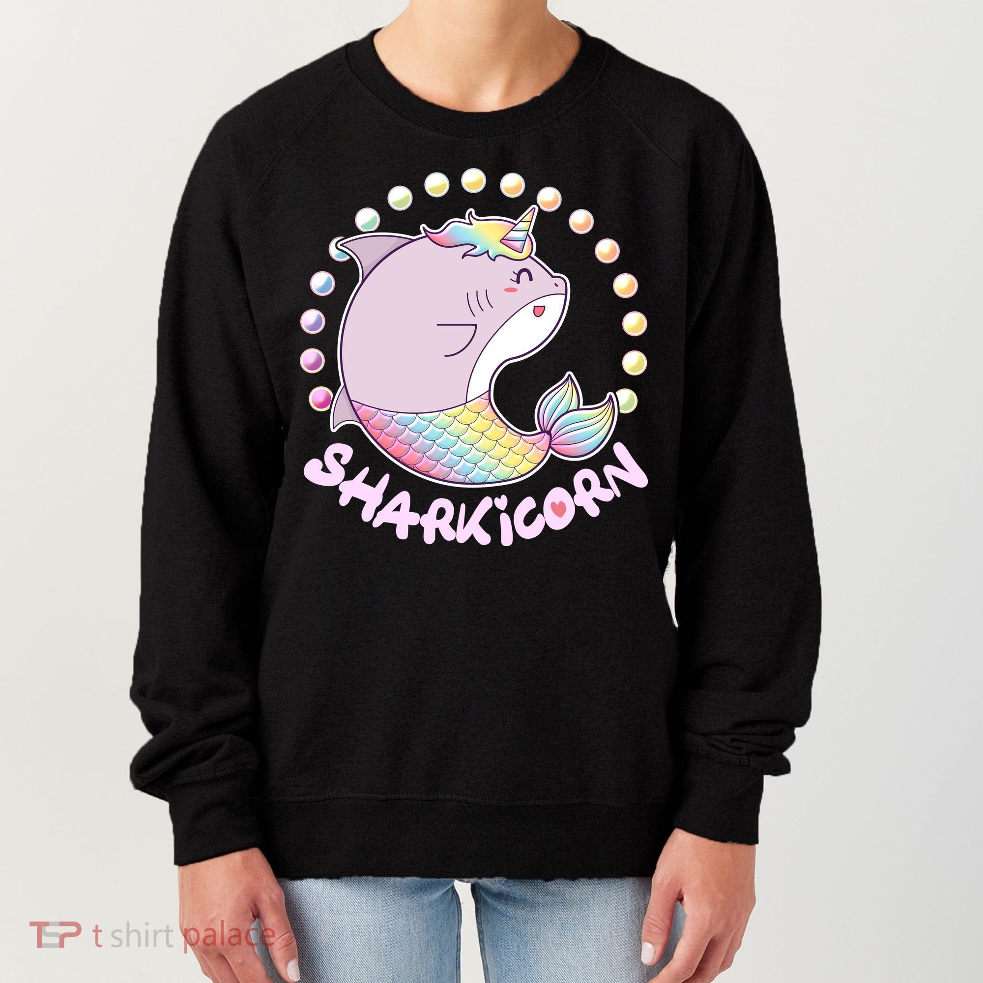 Funny Cute Sharkicorn Shark Unicorn Women's Sweatshirt