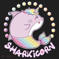 Funny Cute Sharkicorn Shark Unicorn Women's Sweatshirt thumb 2