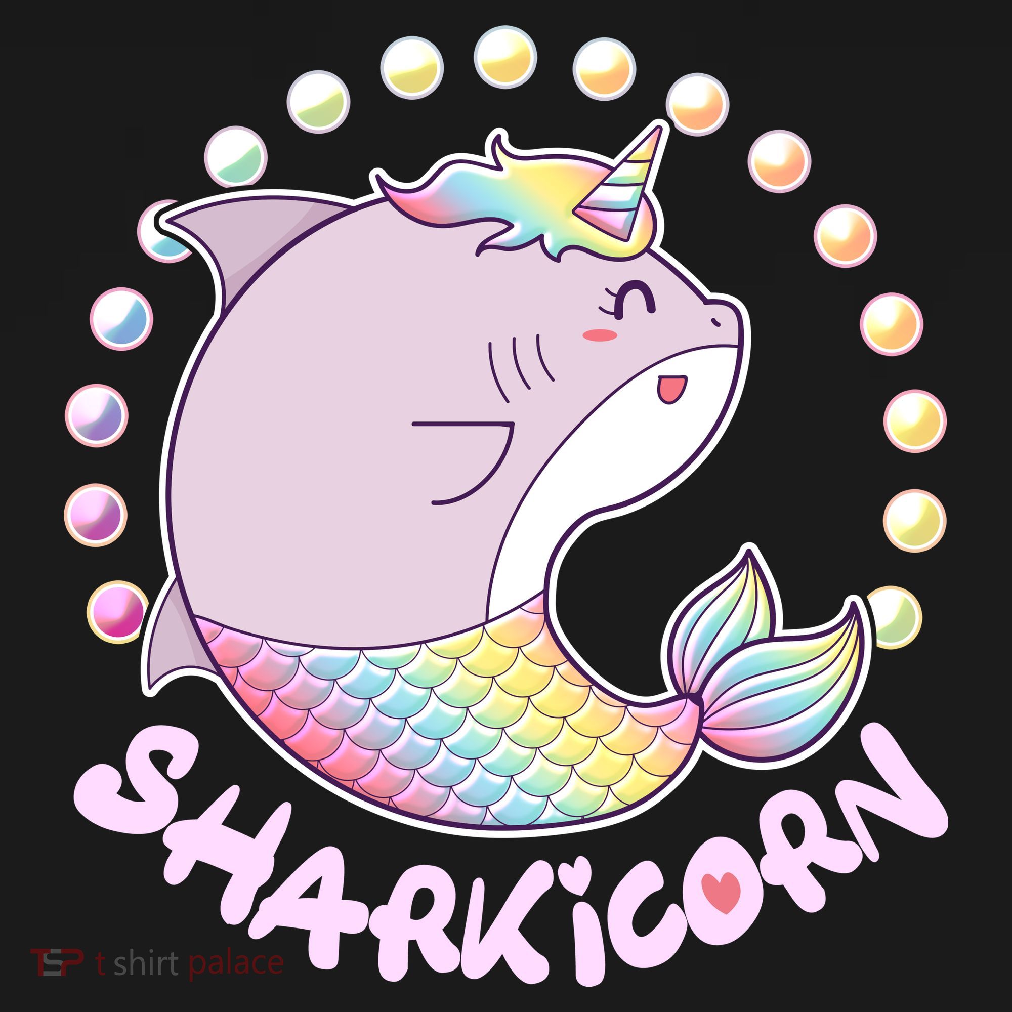 Funny Cute Sharkicorn Shark Unicorn Coaster