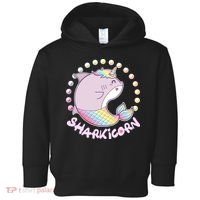 Funny Cute Sharkicorn Shark Unicorn Toddler Hoodie thumb 0