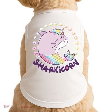 Funny Cute Sharkicorn Shark Unicorn Doggie Tank