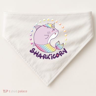 Funny Cute Sharkicorn Shark Unicorn USA-Made Doggie Bandana
