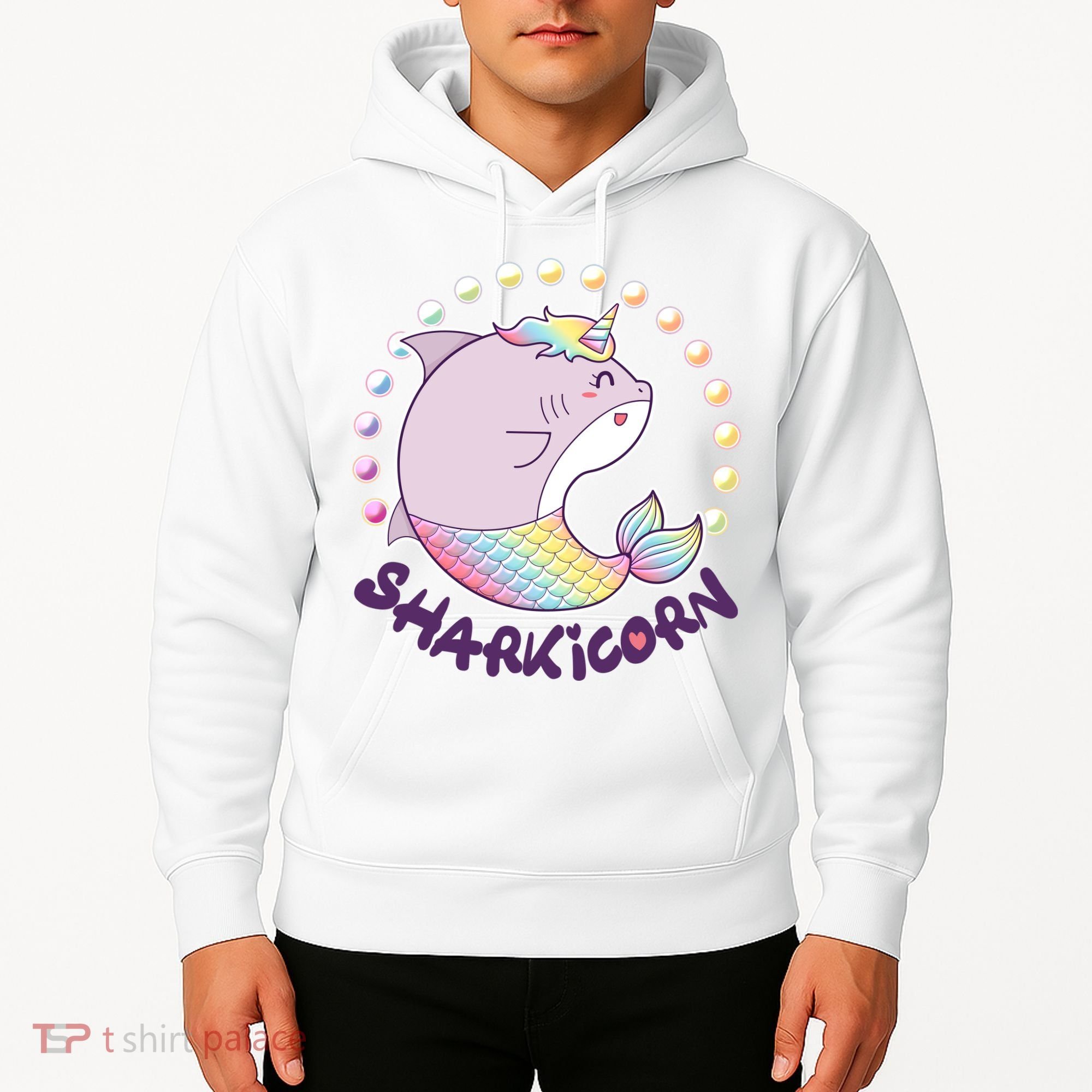 Funny Cute Sharkicorn Shark Unicorn Hoodie