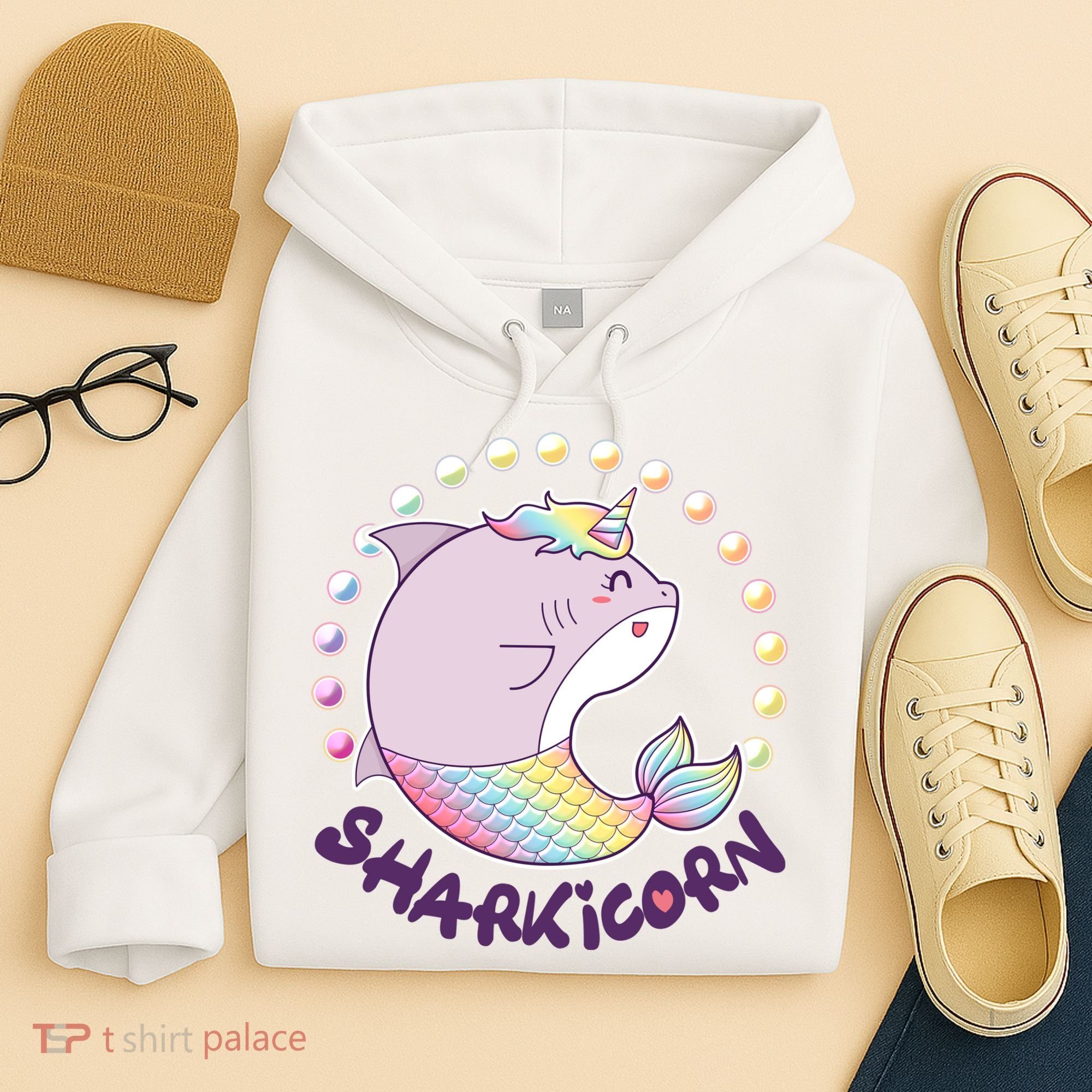 Funny Cute Sharkicorn Shark Unicorn Hoodie