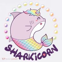 Funny Cute Sharkicorn Shark Unicorn Long Sleeve Shirt thumb 2