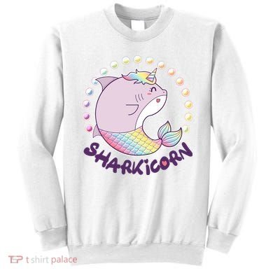 Funny Cute Sharkicorn Shark Unicorn Sweatshirt
