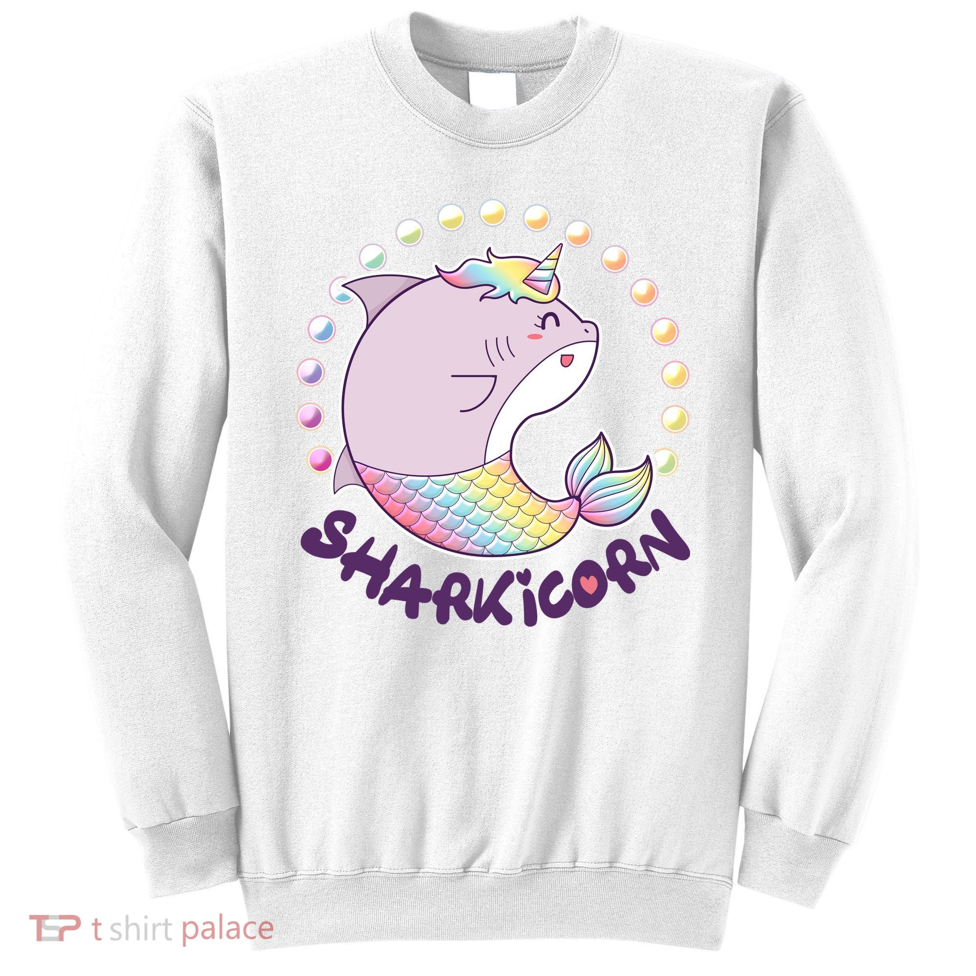 Funny Cute Sharkicorn Shark Unicorn Sweatshirt