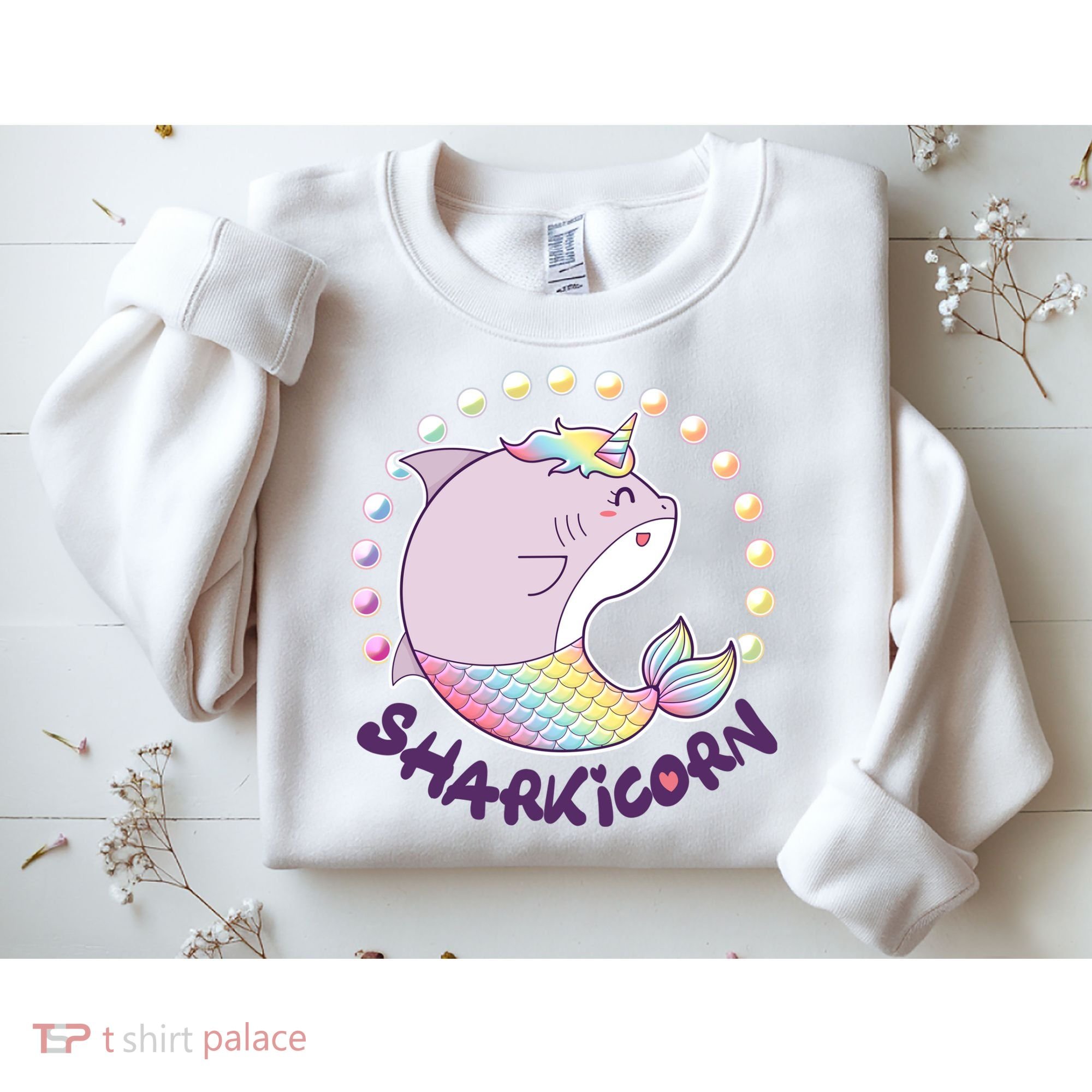 Funny Cute Sharkicorn Shark Unicorn Sweatshirt