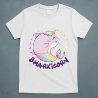 Funny Cute Sharkicorn Shark Unicorn T-Shirt thumb 5
