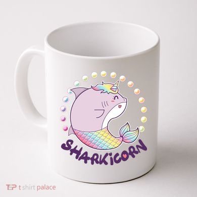 Funny Cute Sharkicorn Shark Unicorn Coffee Mug