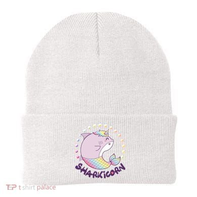 Funny Cute Sharkicorn Shark Unicorn Beanie
