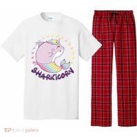 Funny Cute Sharkicorn Shark Unicorn Pajama Set thumb 0