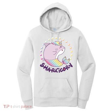 Funny Cute Sharkicorn Shark Unicorn Women's Hoodie