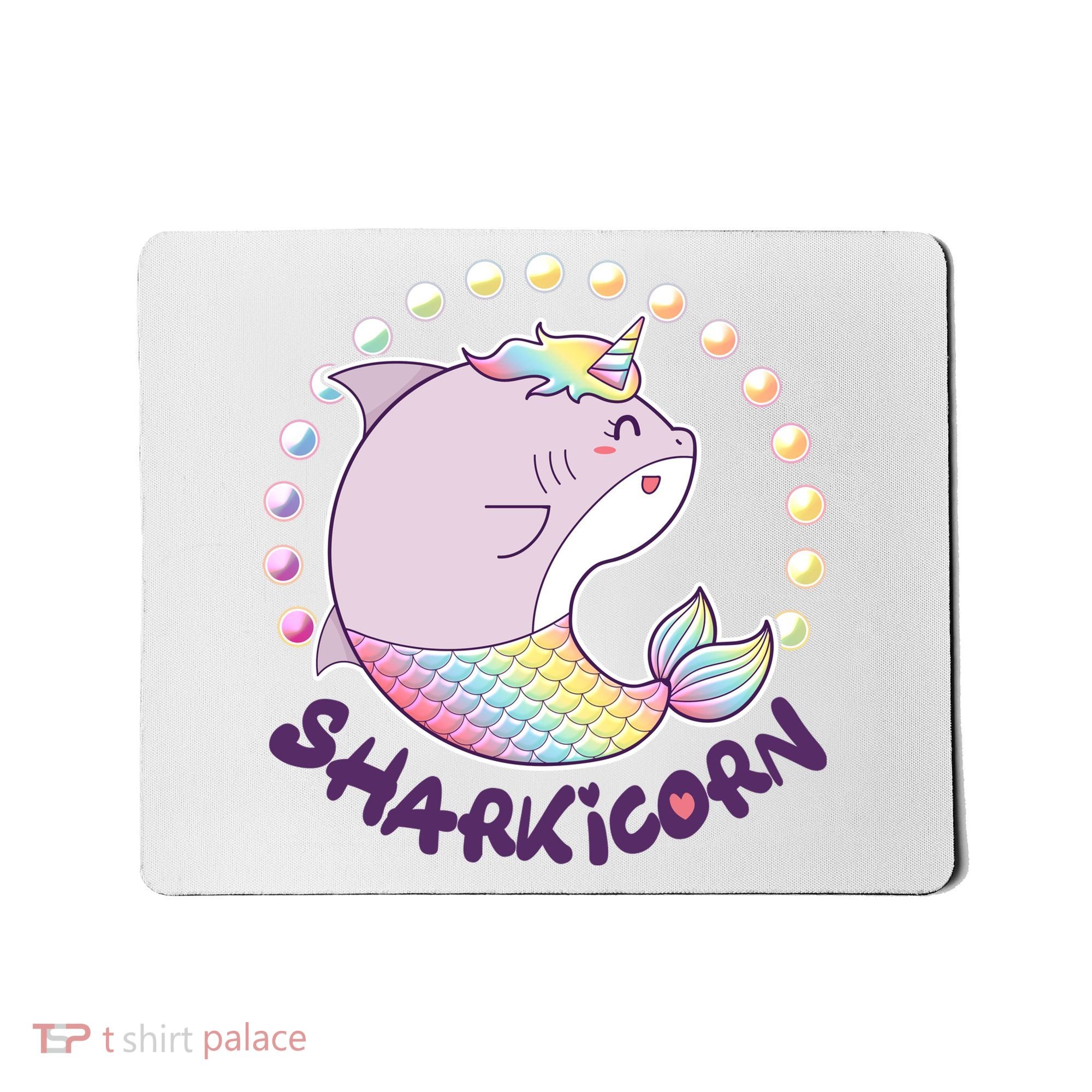 Funny Cute Sharkicorn Shark Unicorn Mousepad