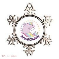 Funny Cute Sharkicorn Shark Unicorn Ornament thumb 0