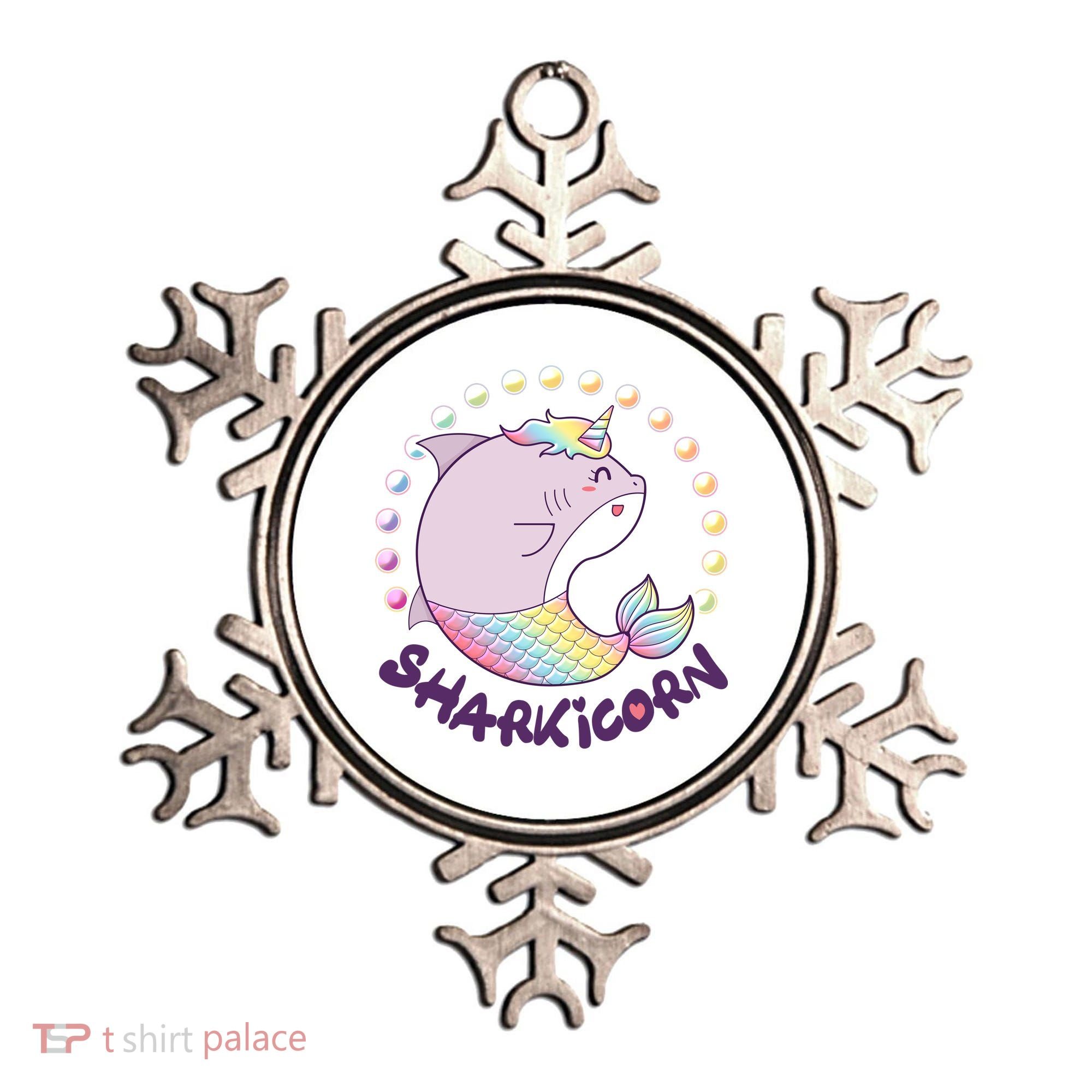 Funny Cute Sharkicorn Shark Unicorn Ornament