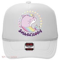 Funny Cute Sharkicorn Shark Unicorn Hat thumb 0