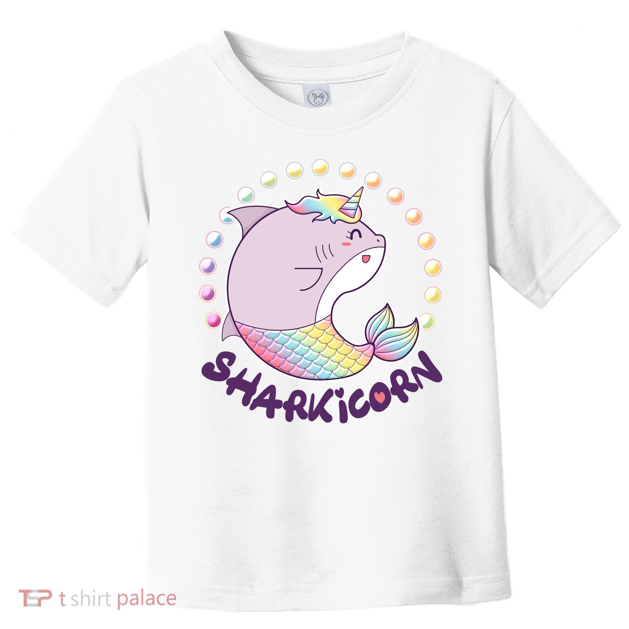 Funny Cute Sharkicorn Shark Unicorn Toddler T-Shirt