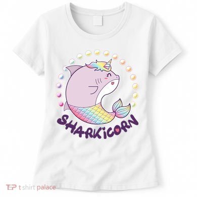 Funny Cute Sharkicorn Shark Unicorn Women's T-Shirt