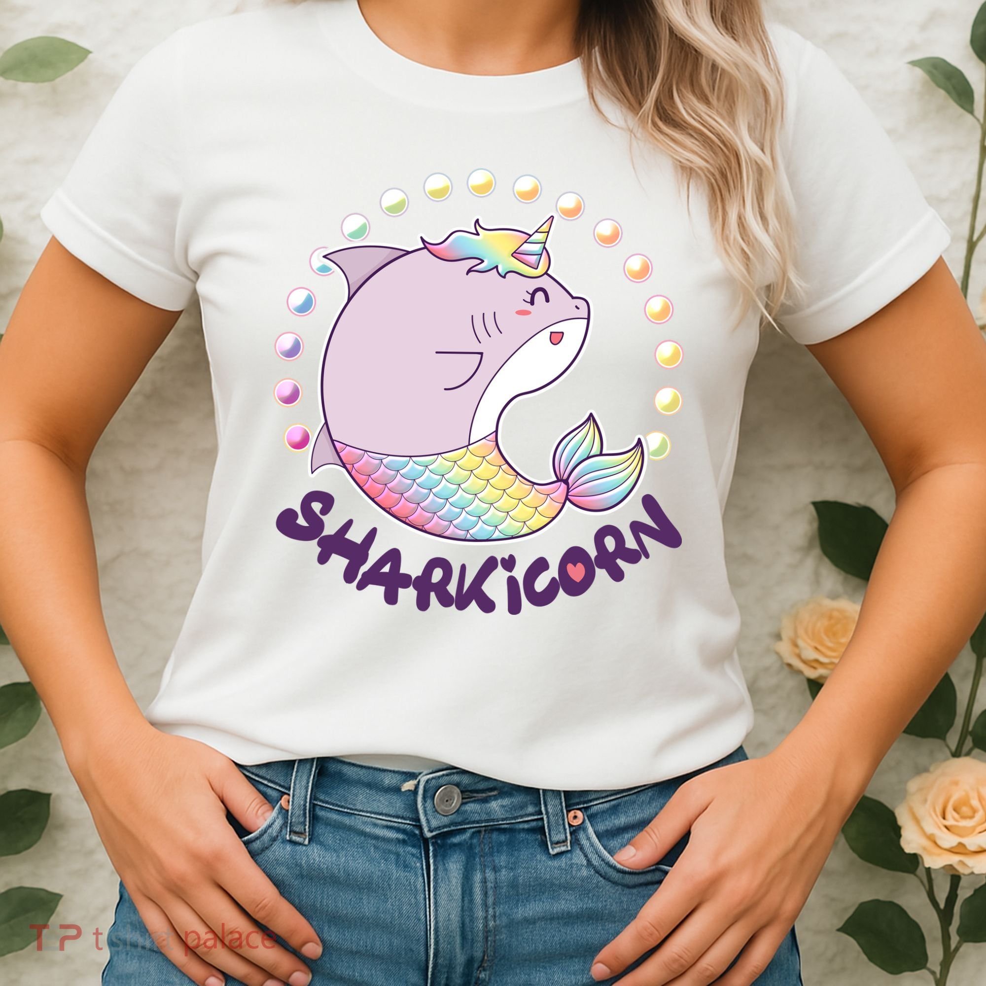 Funny Cute Sharkicorn Shark Unicorn Women's T-Shirt