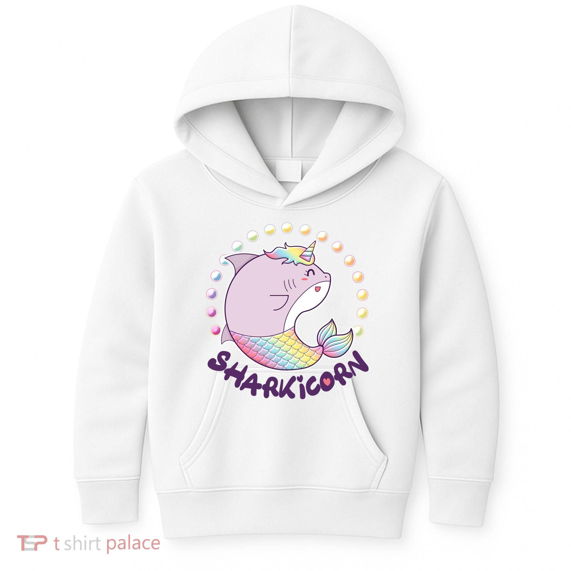 Funny Cute Sharkicorn Shark Unicorn Kids Hoodie