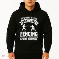 Fencing Combat Sport Fence Foil Epee Sabre Sword Fencer Hoodie thumb 2