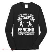 Fencing Combat Sport Fence Foil Epee Sabre Sword Fencer Long Sleeve Shirt thumb 0