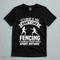 Fencing Combat Sport Fence Foil Epee Sabre Sword Fencer T-Shirt thumb 5