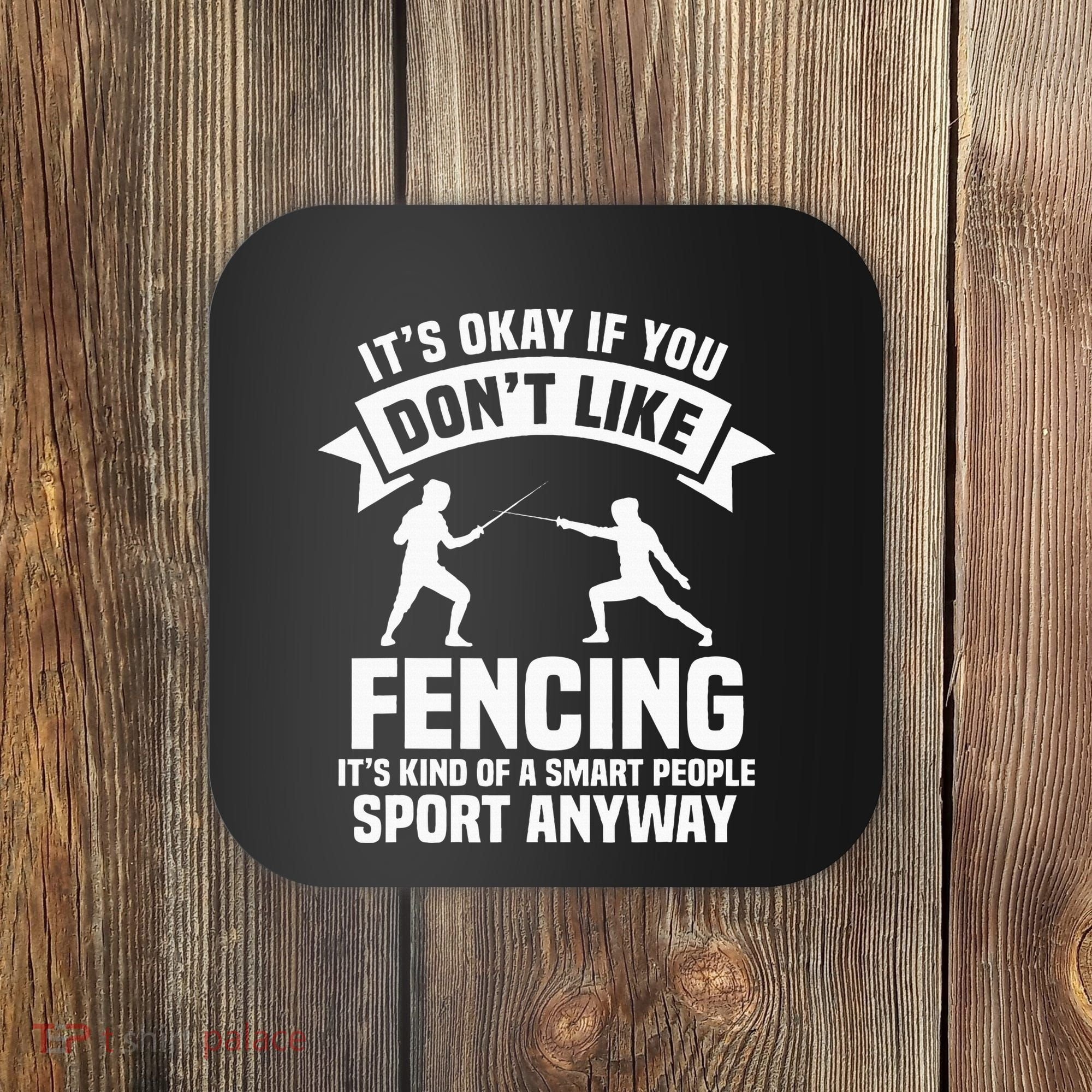 Fencing Combat Sport Fence Foil Epee Sabre Sword Fencer Coaster