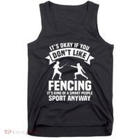 Fencing Combat Sport Fence Foil Epee Sabre Sword Fencer Tank Top thumb 0
