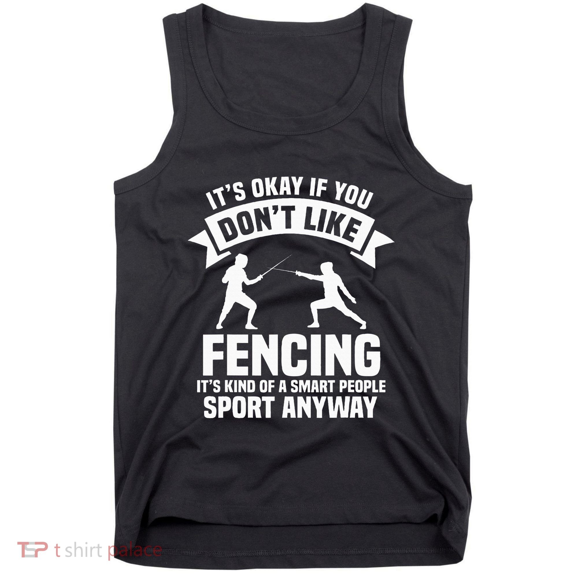 Fencing Combat Sport Fence Foil Epee Sabre Sword Fencer Tank Top