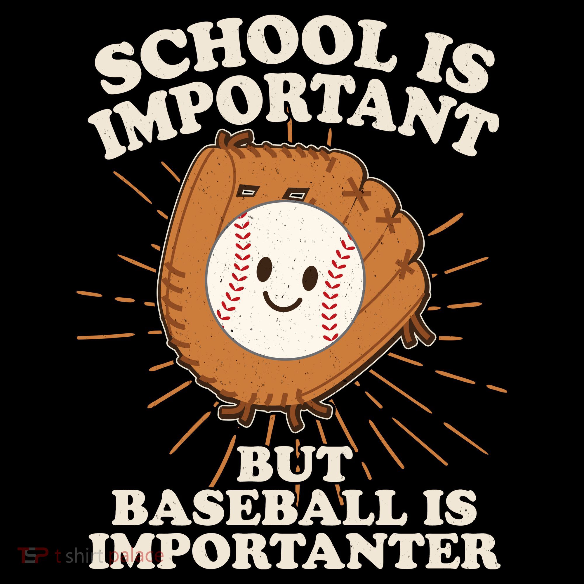 Funny Cute School Is Important But Baseball Is Importanter Mousepad