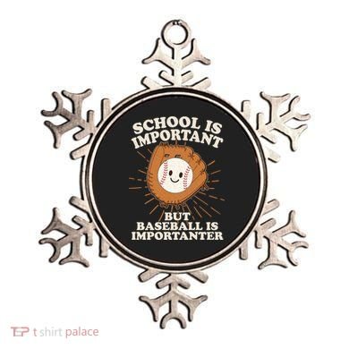 Funny Cute School Is Important But Baseball Is Importanter Ornament