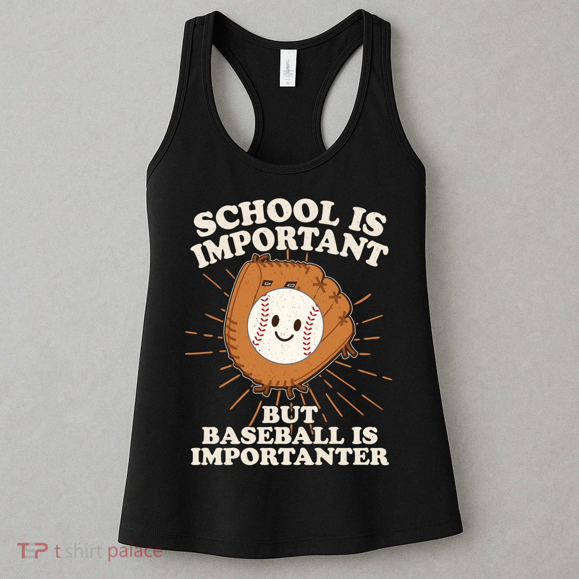 Funny Cute School Is Important But Baseball Is Importanter Women's Tank Top