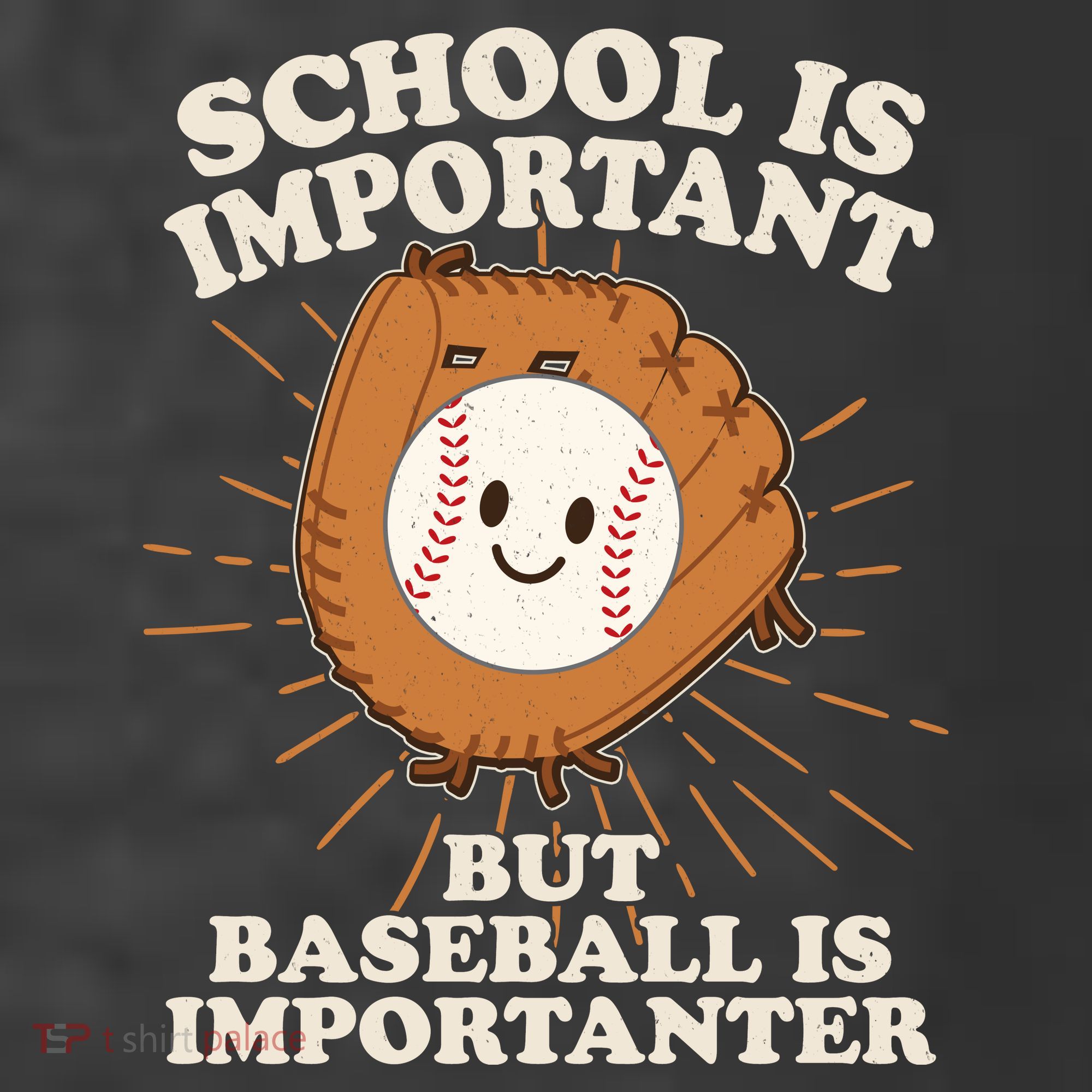 Funny Cute School Is Important But Baseball Is Importanter T-Shirt