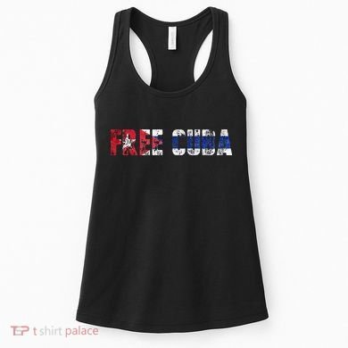 Free Cuba Sos Cuba Patriotic Cuban First Women's Tank Top