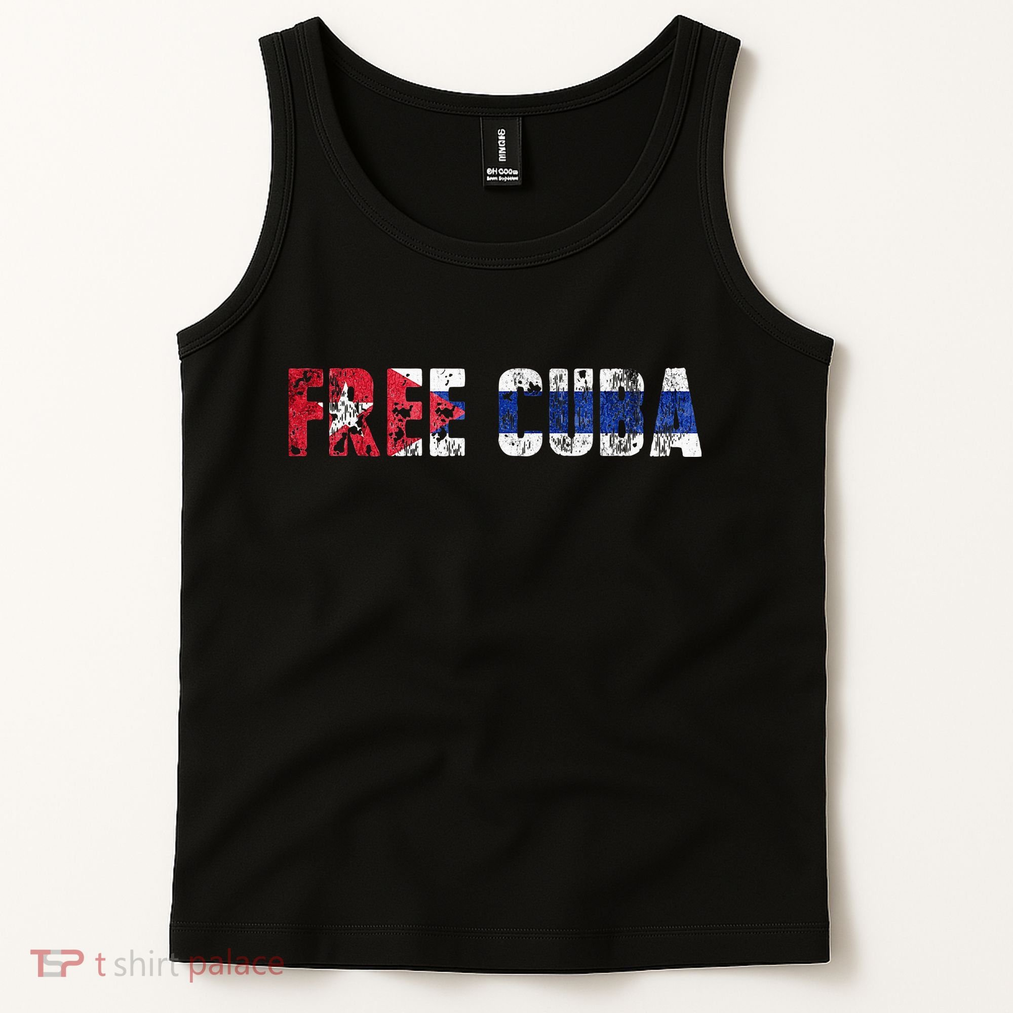 Free Cuba Sos Cuba Patriotic Cuban First Tank Top