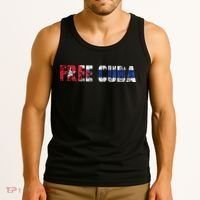 Free Cuba Sos Cuba Patriotic Cuban First Tank Top thumb 3