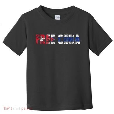 Free Cuba Sos Cuba Patriotic Cuban First Toddler T-Shirt