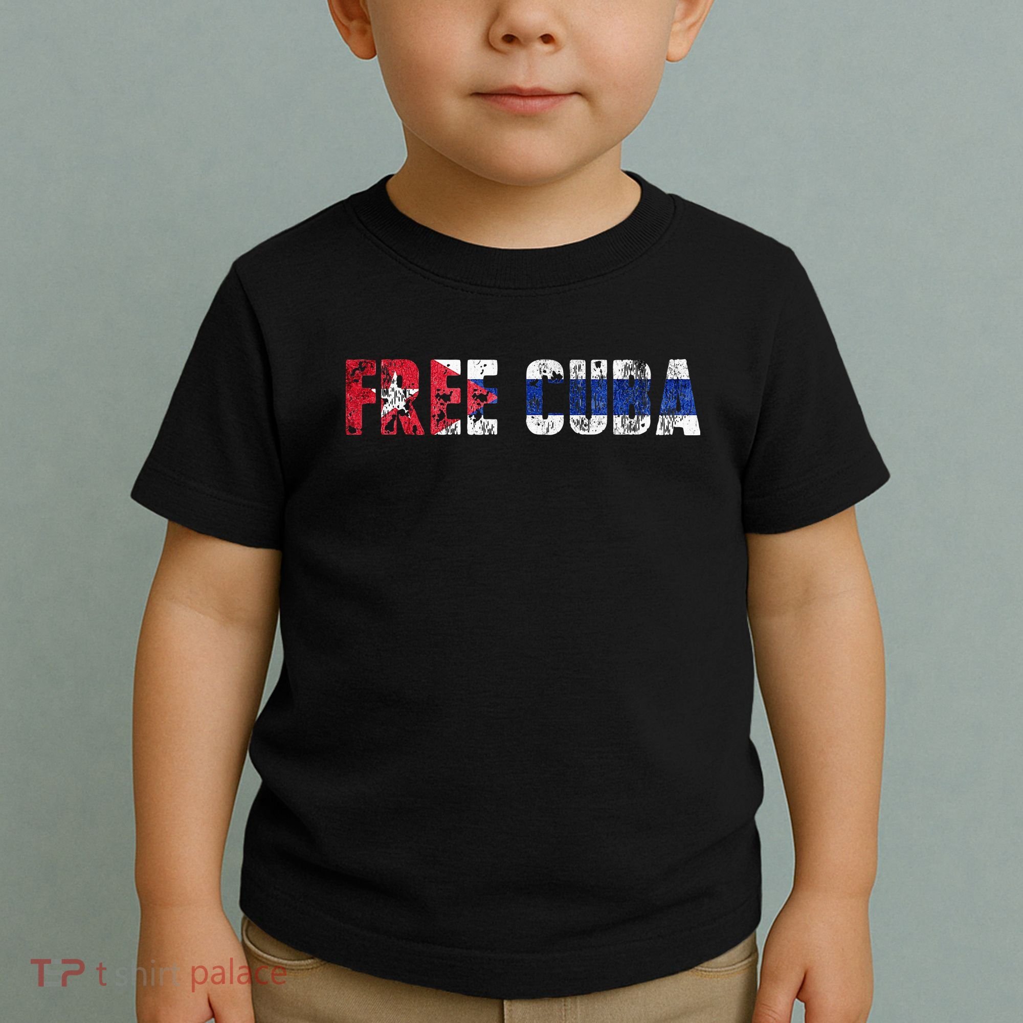 Free Cuba Sos Cuba Patriotic Cuban First Toddler T-Shirt