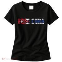 Free Cuba Sos Cuba Patriotic Cuban First Women's T-Shirt thumb 0