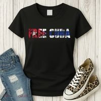 Free Cuba Sos Cuba Patriotic Cuban First Women's T-Shirt thumb 3