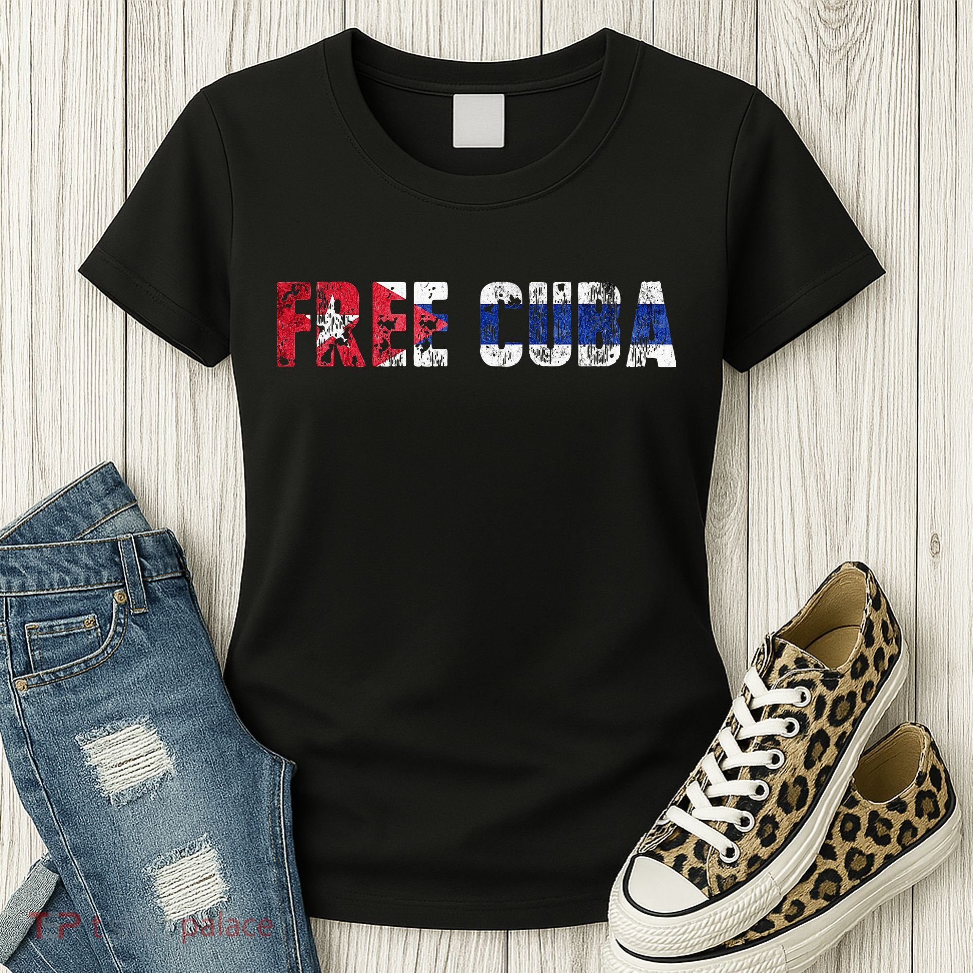 Free Cuba Sos Cuba Patriotic Cuban First Women's T-Shirt